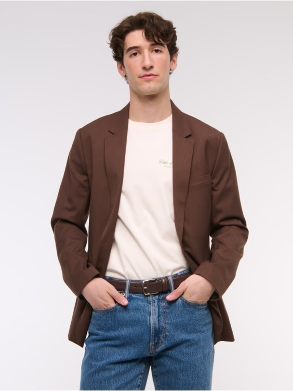 Men's The A&F Collins Slim Blazer - Picture 3 of 5